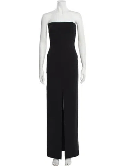 Pre-owned Solace London Strapless Long Dress W/ Tags In Black
