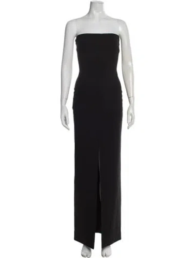 Pre-owned Solace London Strapless Long Dress W/ Tags In Black