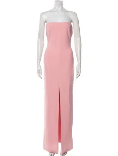 Pre-owned Solace London Strapless Long Dress W/ Tags In Pink