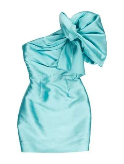 Pre-owned Solace London Strapless Mini Dress W/ Tags In Blue
