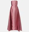 Solace London Tiffany Strapless Maxi Dress In Pink