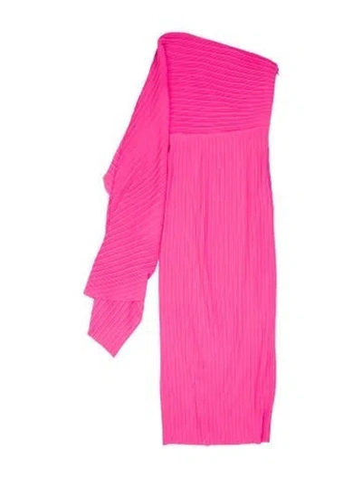 Pre-owned Solace London Striped Midi Length Dress W/ Tags In Pink
