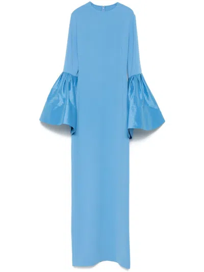 Solace London Suri Maxi Dress In Blu
