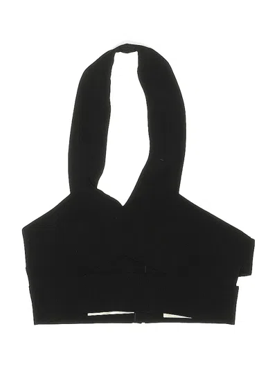 Pre-owned Solace London Swimsuit Top Black Halter Neckline Swimwear