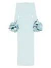 Solace London Sky Blue Talia Maxi Dress In Blue