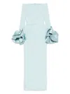 Solace London Sky Blue Talia Maxi Dress In Blue