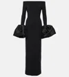 Solace London The Viviana Long Dress In Black