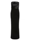 Solace London Afra Long Dress In Black