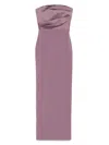 Solace London The Afra Maxi Dress In Purple