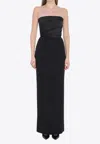 Solace London Afra Long Dress In Black