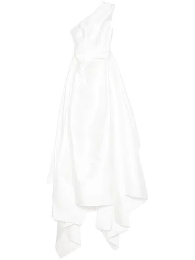Solace London The Charo Gown In 白色