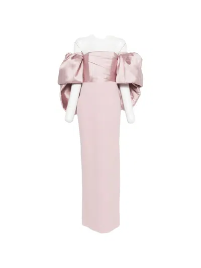 Solace London The Floris Maxi Dress In Pink