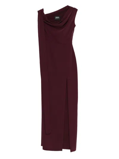Solace London The Irina Maxi Dress In Burgundy