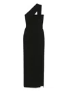 Solace London Lois Long Dress In Black