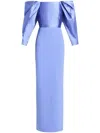 Solace London Melina Maxi Dress In Purple