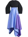 Solace London The Quinn Midi Dress In Purple