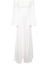Solace London The Rina Off-shoulder Gown In White