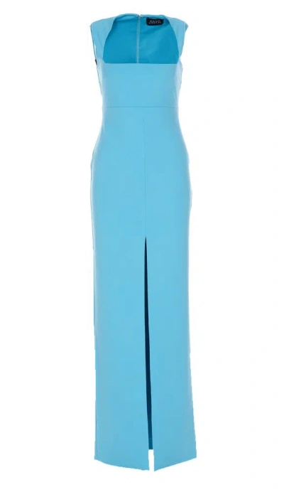 Solace London The Sofia Maxi Dress In Blue