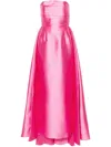 Solace London Robe Aus Satin In Pink