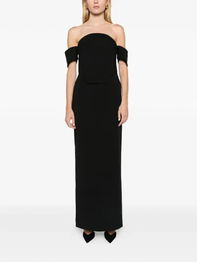 Solace London The Wymore Maxi Dress In Black