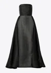 Solace London Embellished Corset Gown In Black