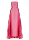 Solace London Robe Aus Satin In Pink