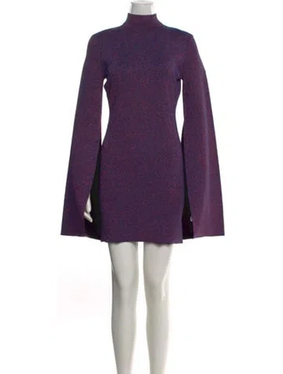 Pre-owned Solace London Turtleneck Mini Dress W/ Tags In Red