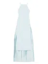 Solace London Sky Blue Ulla Maxi Dress In Blue