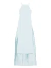 Solace London Sky Blue Ulla Maxi Dress In Blue