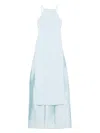 Solace London Sky Blue Ulla Maxi Dress In Blue