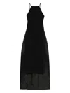 Solace London Ulla Maxi Dress In Black
