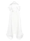 Solace London Vera Satin Bustier Gown In White
