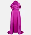 Solace London Vera Strapless Gown With Stole In Pink