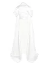 Solace London Vera Satin Bustier Gown In White