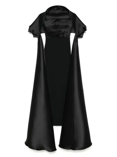 Solace London Vera Maxi Dress In Black