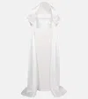 Solace London Vera Satin Bustier Gown In White
