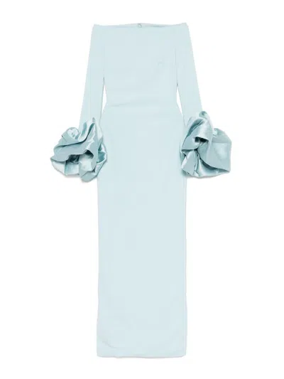 SOLACE LONDON VESTIDO LARGO - AZUL