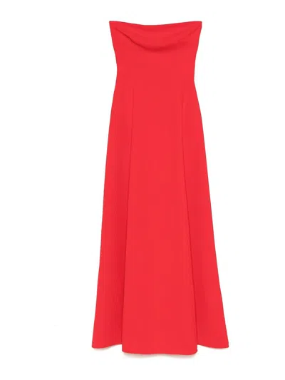 Solace London Helena Maxi Dress In Red
