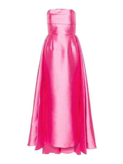 Solace London Vestido Largo In Pink