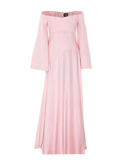 Solace London Rina Maxi Dress In Pink