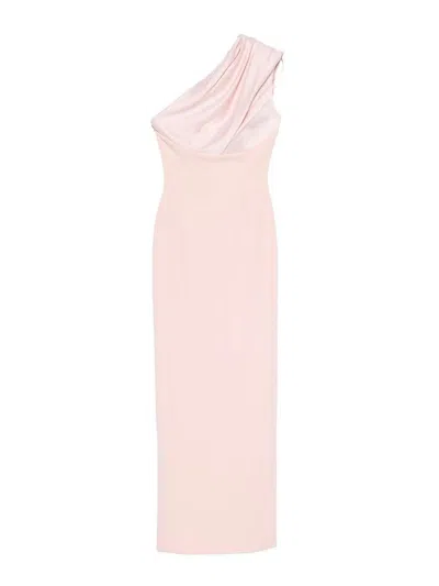 Solace London Vestido Largo - Rosado In Pink