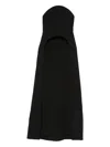 Solace London Vi Strapless Maxi Dress In Black