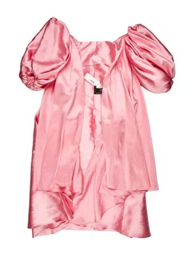 Pre-owned Solace London V-neck Long Dress In Pink