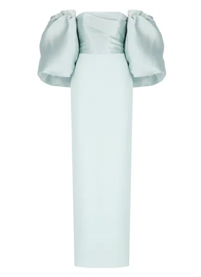 Solace London Water Green Floris Maxi Dress