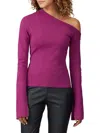 Solace London Women's Asymmetric Neckline Top In Purple