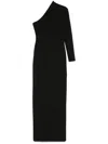 Solace London Joana Long Dress In Nero