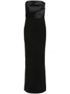 Solace London Afra Long Dress In Black