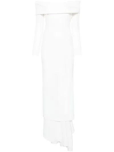 Solace London Women Lyla Maxi Dress In Beige