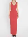 Solace London Nalani Maxi Dress In Red