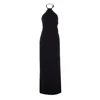 Solace London Black Riva Maxi Dress In Black
